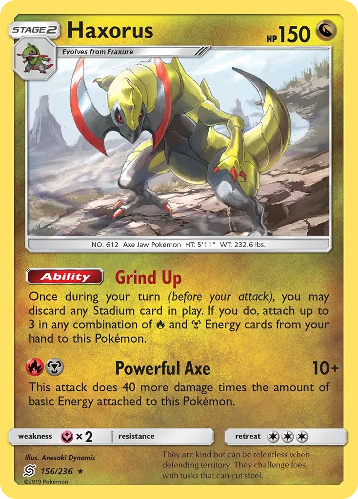 Haxorus Unified Minds 156
