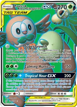 Rowlet & Alolan Exeggutor-GX Unified Minds