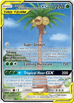 Rowlet & Alolan Exeggutor-GX Unified Minds