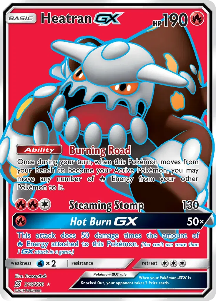 Heatran-GX Unified Minds 216