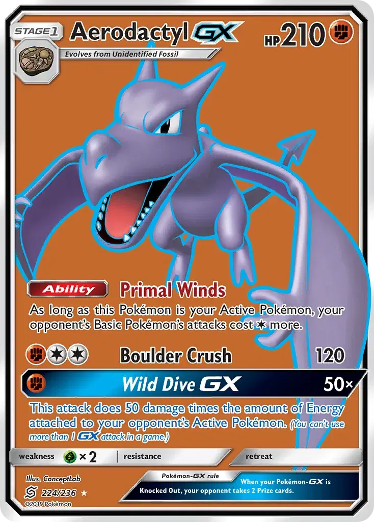 Aerodactyl-GX Unified Minds 224