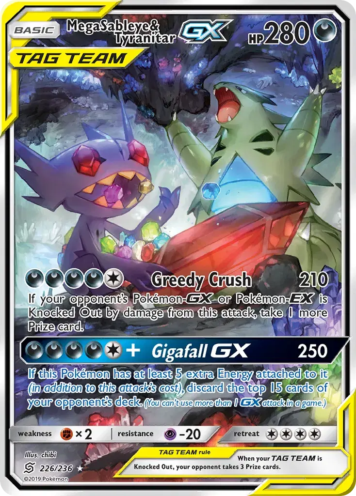 Mega Sableye & Tyranitar-GX Unified Minds 226