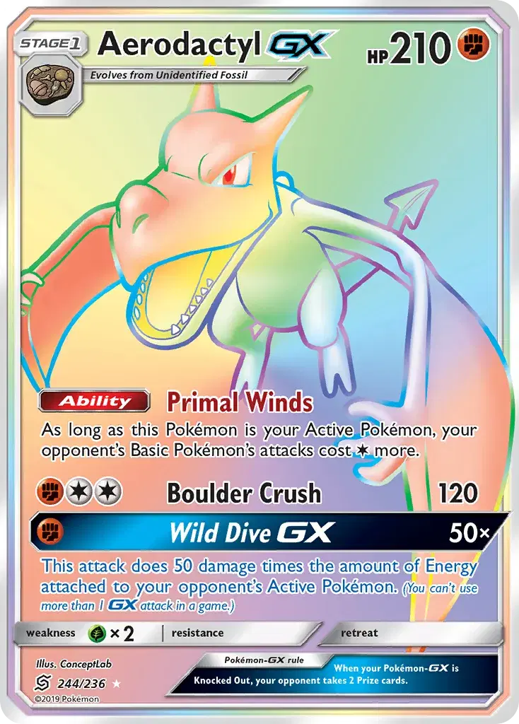 Aerodactyl-GX Unified Minds 244