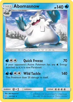 Abomasnow Unified Minds