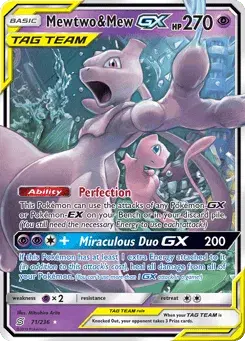 Mewtwo & Mew-GX Unified Minds