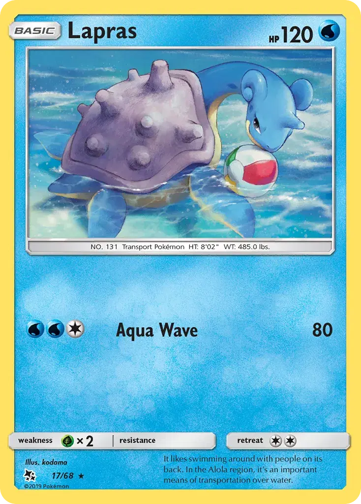Lapras Hidden Fates 17