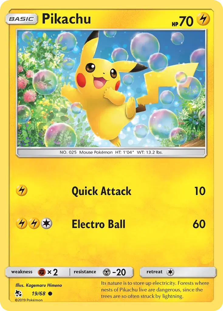 Pikachu Hidden Fates 19