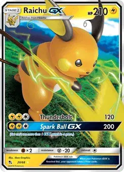 Raichu-GX Hidden Fates