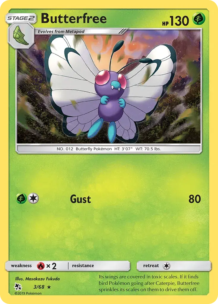 Butterfree Hidden Fates 3