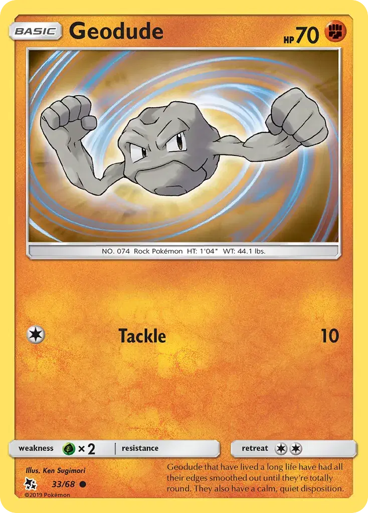 Geodude Hidden Fates 33