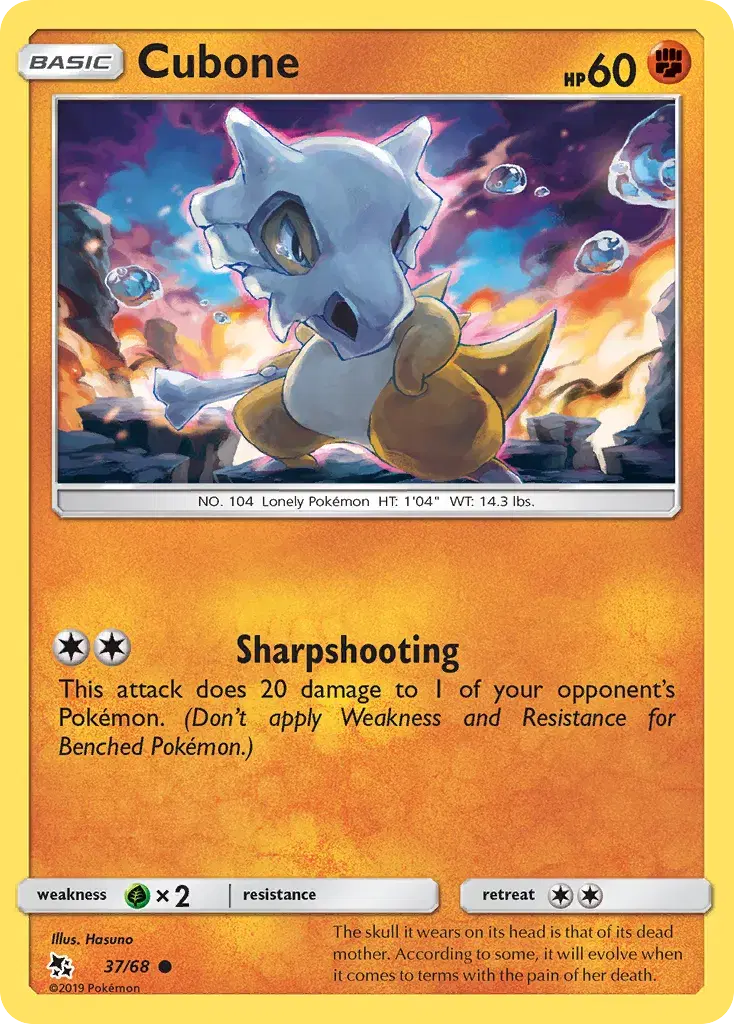 Cubone Hidden Fates 37