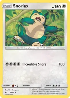 Snorlax Hidden Fates
