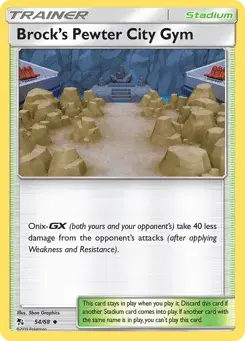 Brock's Pewter City Gym Hidden Fates