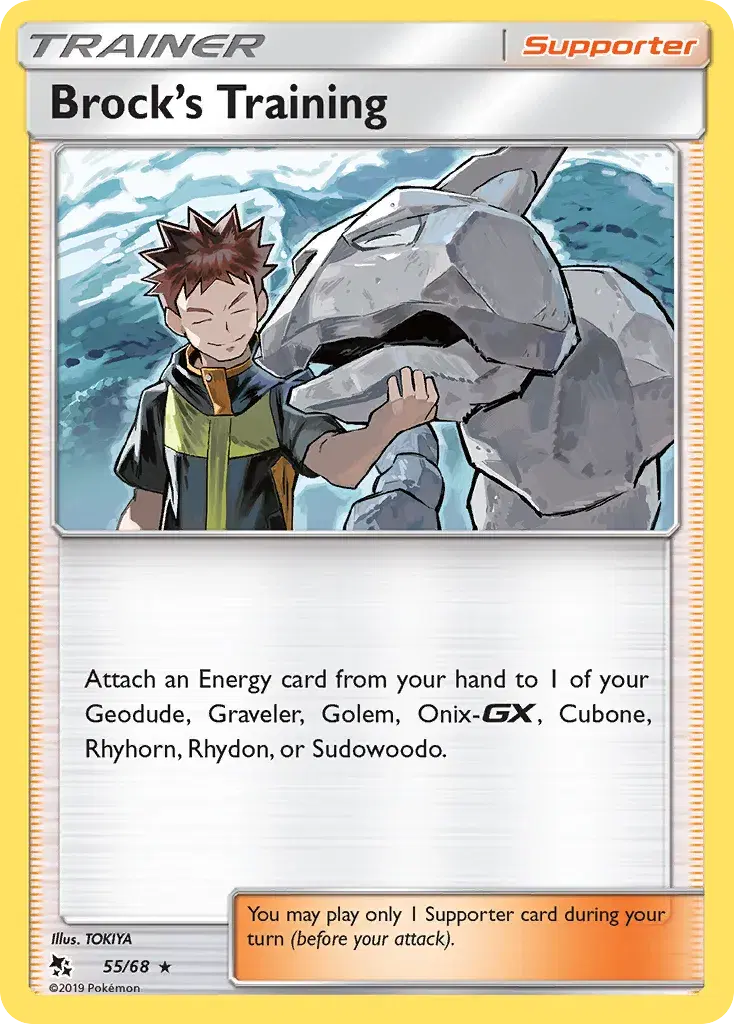 Brock's Training Hidden Fates 55