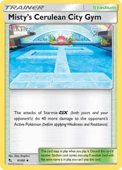 Misty's Cerulean City Gym Hidden Fates