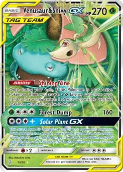 Venusaur & Snivy-GX Cosmic Eclipse