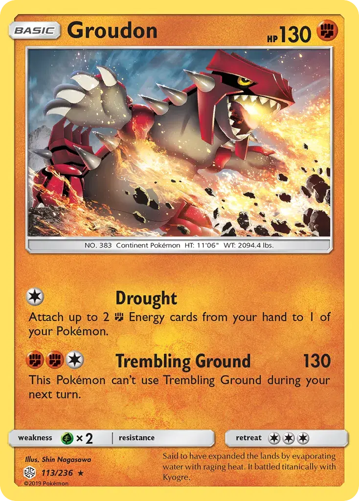 Groudon Cosmic Eclipse 113
