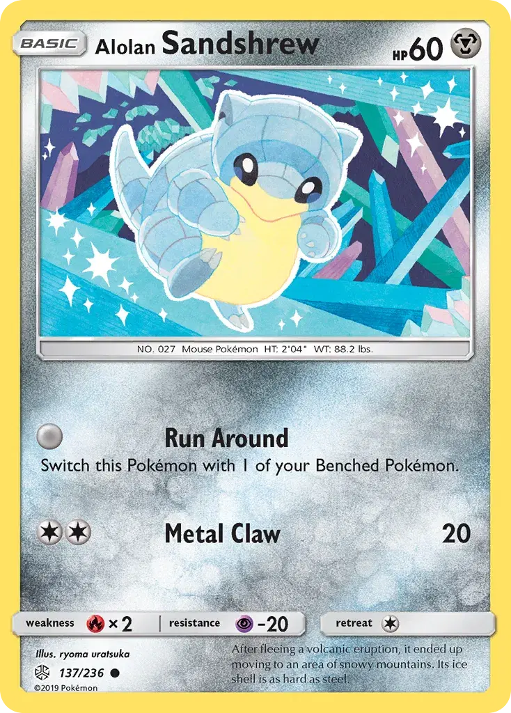 Alolan Sandshrew Cosmic Eclipse 137