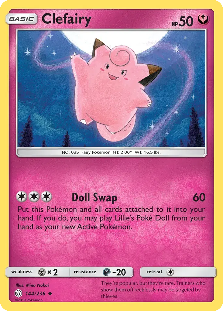 Clefairy Cosmic Eclipse 144
