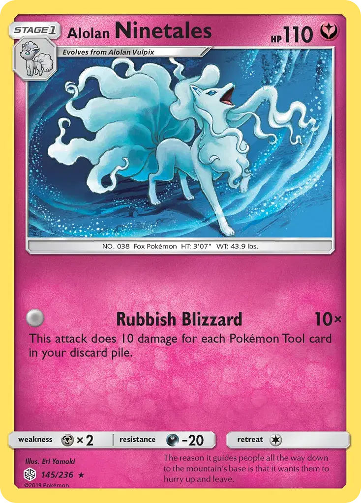 Alolan Ninetales Cosmic Eclipse 145