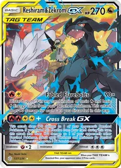 Reshiram & Zekrom-GX Cosmic Eclipse