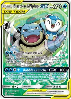 Blastoise & Piplup-GX Cosmic Eclipse