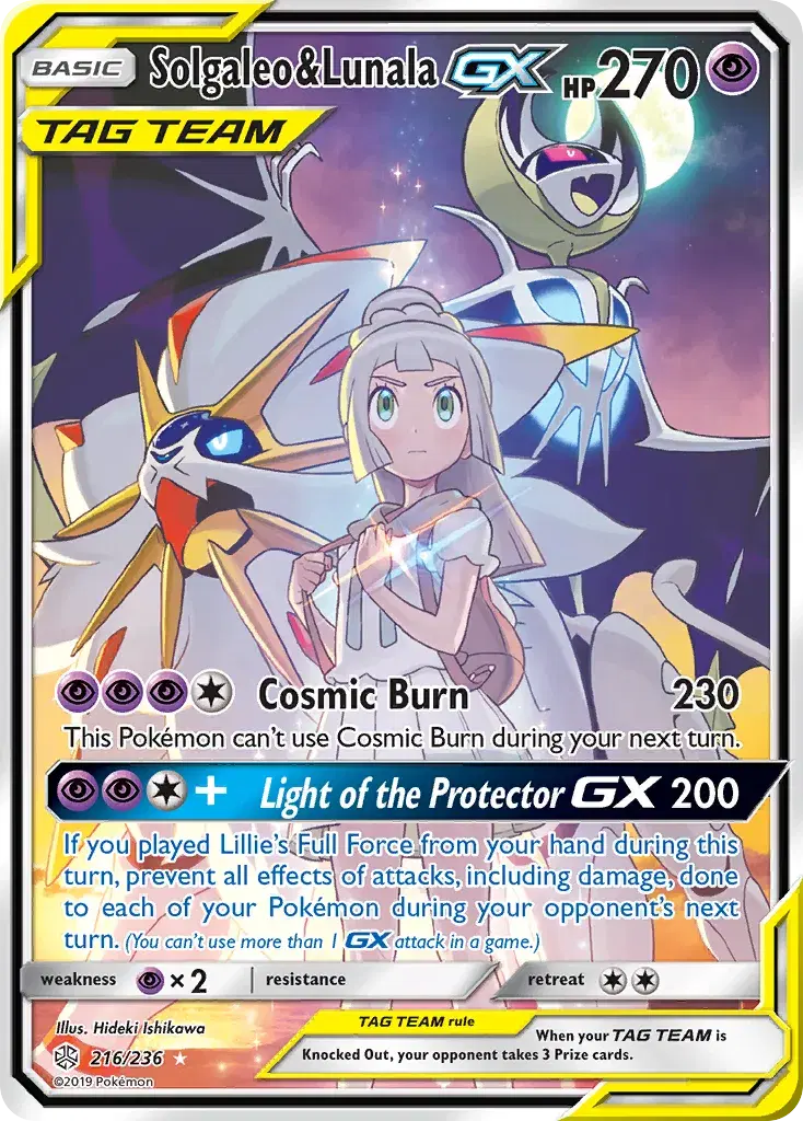Solgaleo & Lunala-GX Cosmic Eclipse 216