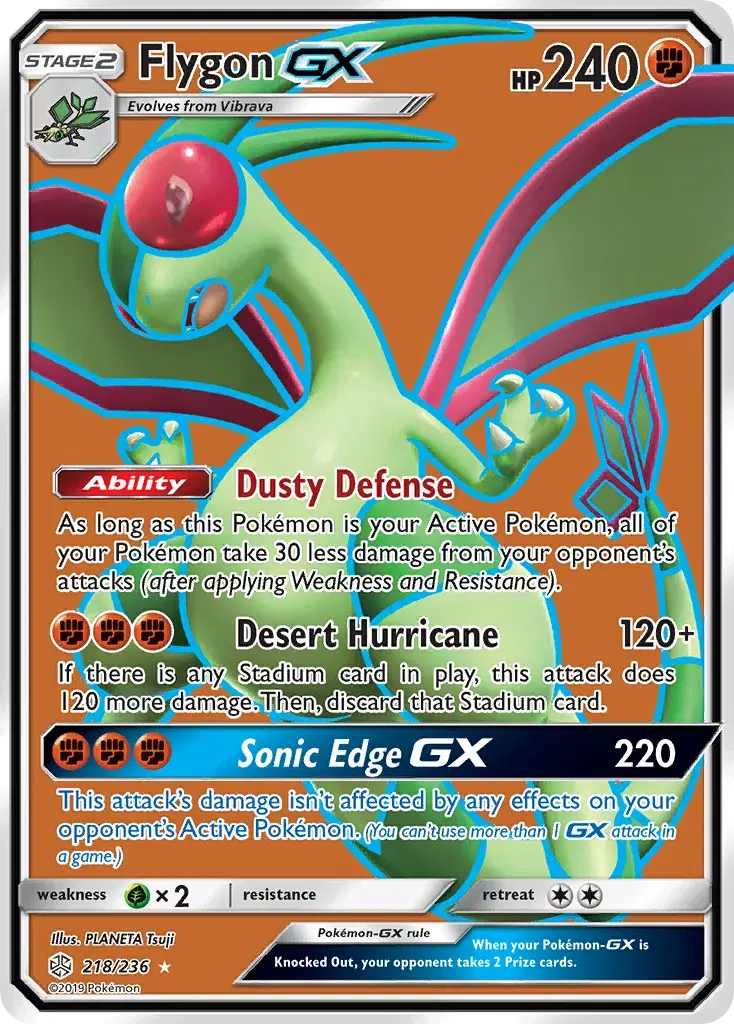 Flygon-GX Cosmic Eclipse 218