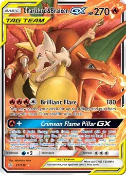 Charizard & Braixen-GX Cosmic Eclipse