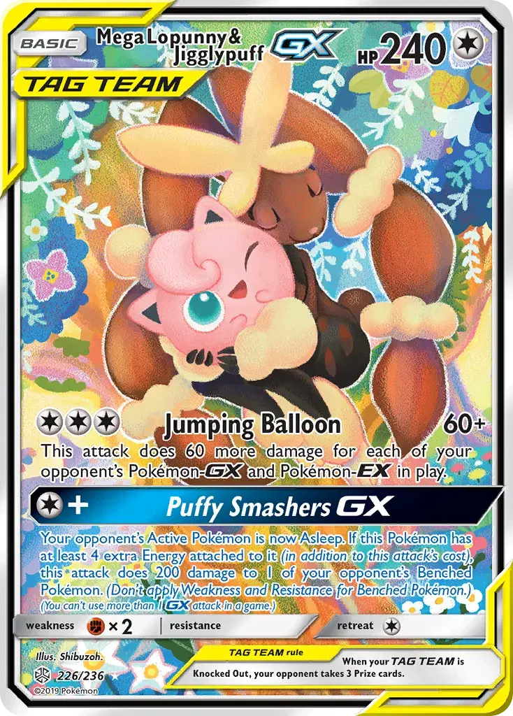 Mega Lopunny & Jigglypuff-GX Cosmic Eclipse 226