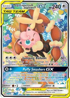 Mega Lopunny & Jigglypuff-GX Cosmic Eclipse