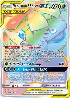 Venusaur & Snivy-GX Cosmic Eclipse