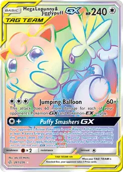 Mega Lopunny & Jigglypuff-GX Cosmic Eclipse