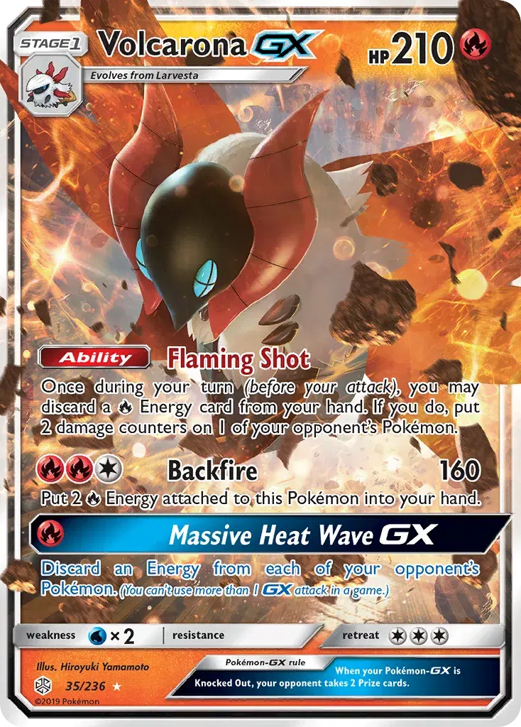 Volcarona-GX Cosmic Eclipse 35