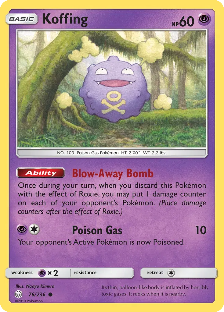 Koffing Cosmic Eclipse 76
