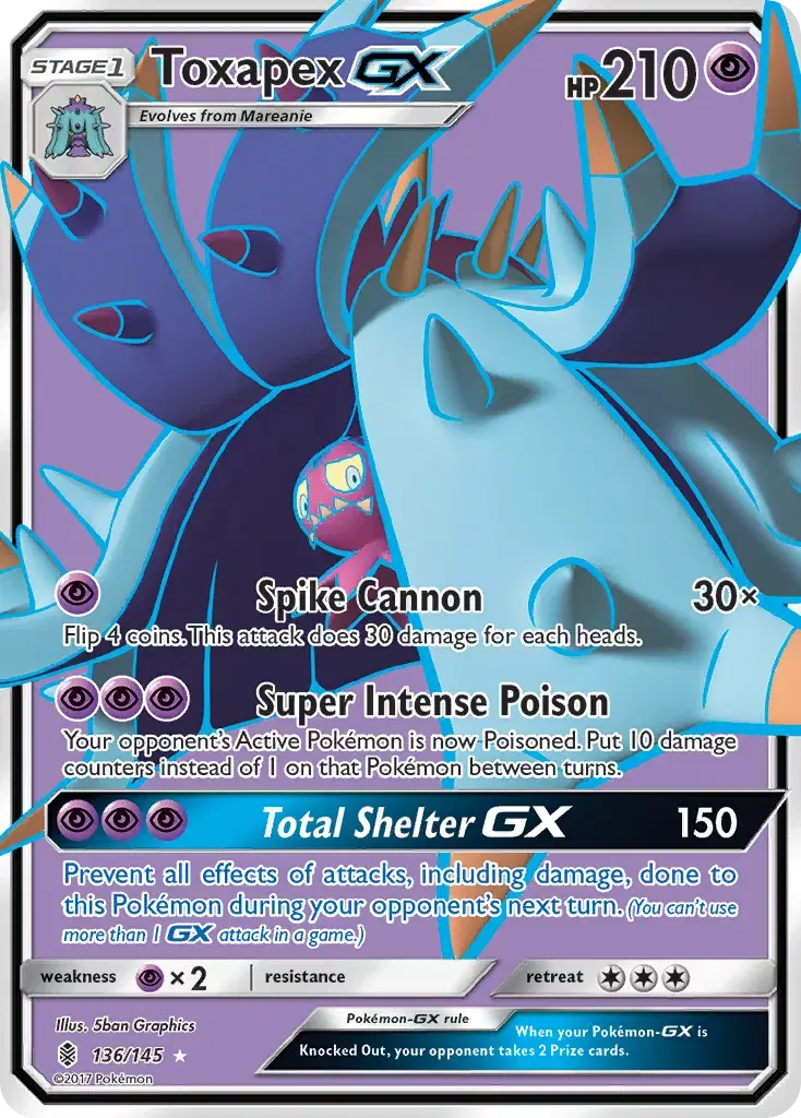 Toxapex-GX Guardians Rising 136