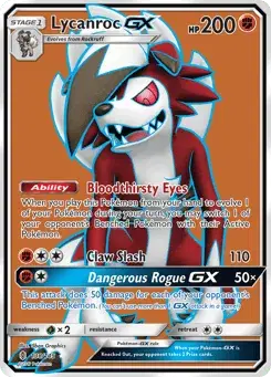 Lycanroc-GX Guardians Rising