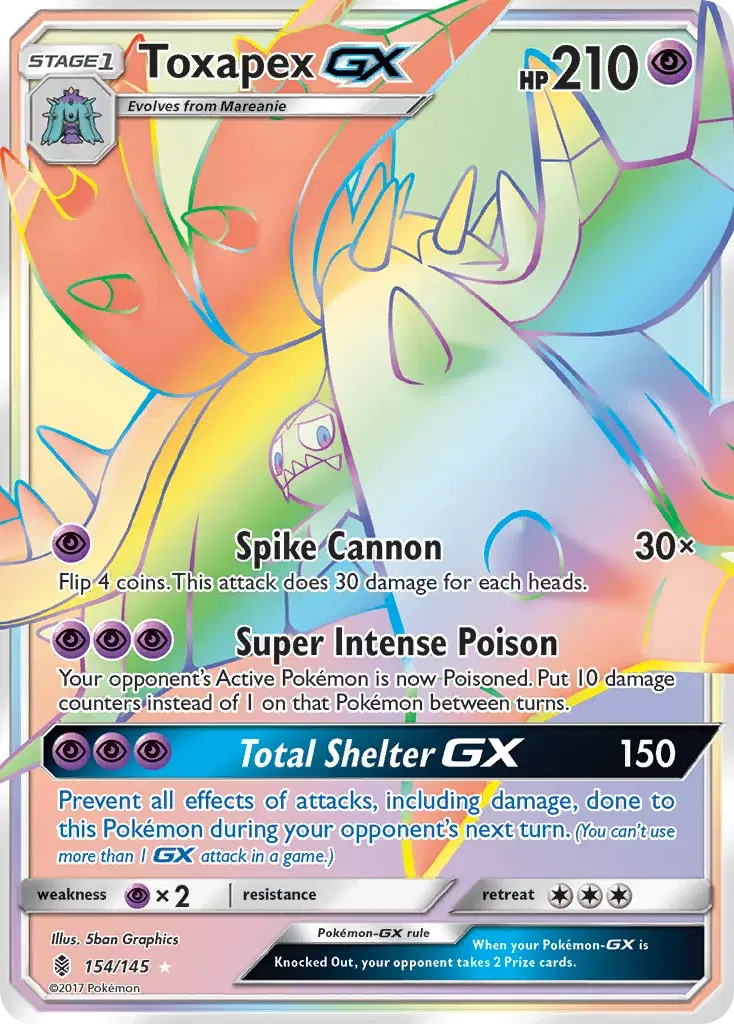 Toxapex-GX Guardians Rising 154