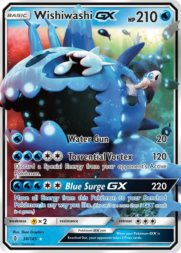Wishiwashi-GX Guardians Rising 38