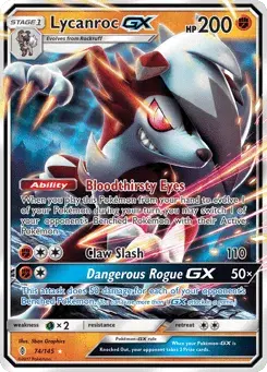 Lycanroc-GX Guardians Rising