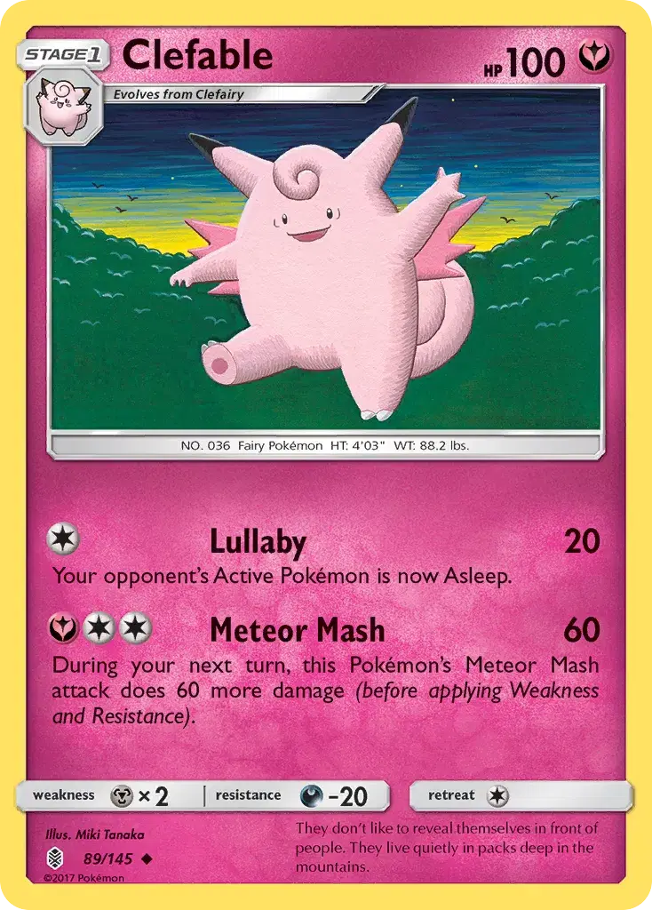 Clefable Guardians Rising 89