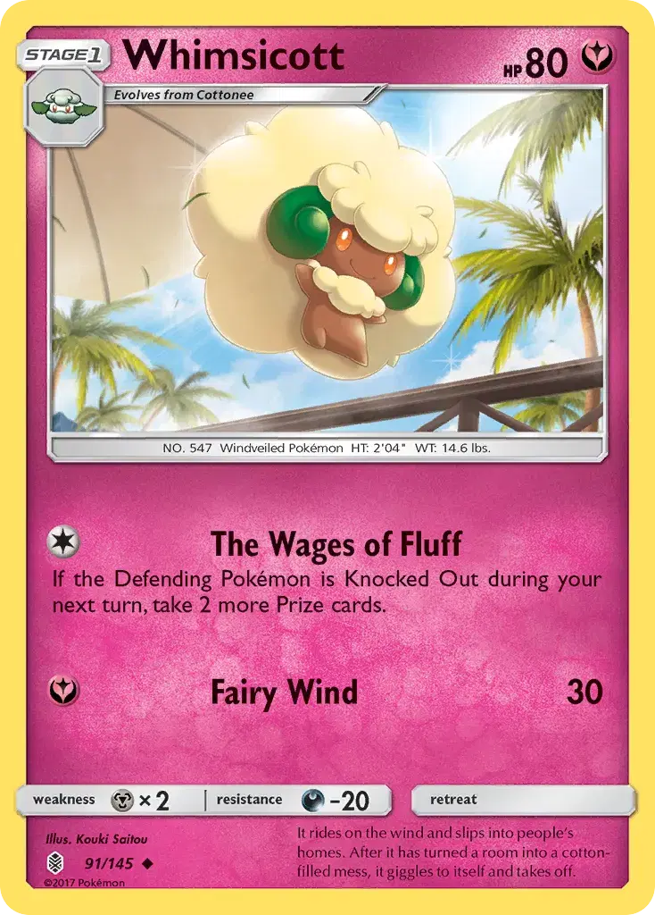 Whimsicott Guardians Rising 91