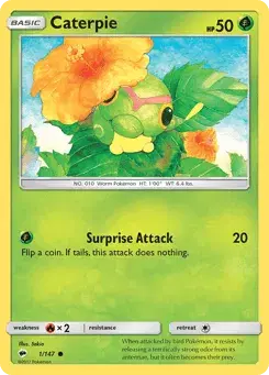 Caterpie Burning Shadows