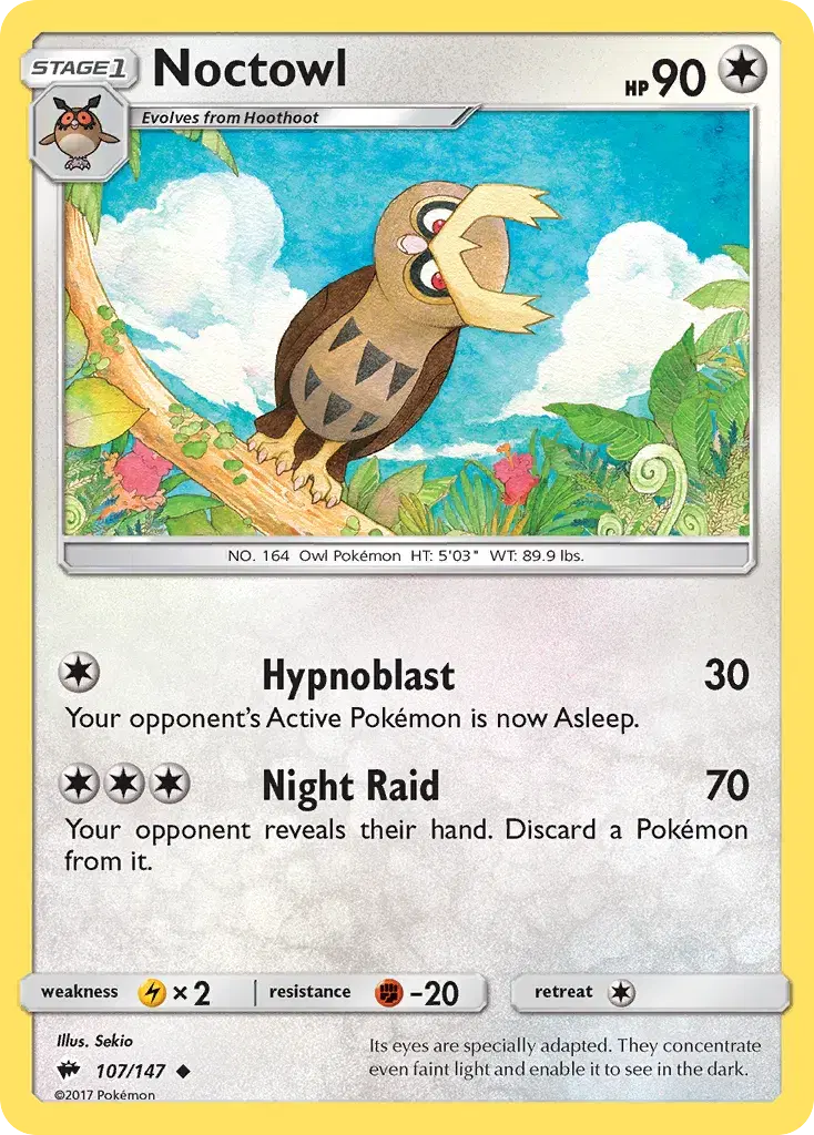 Noctowl Burning Shadows 107
