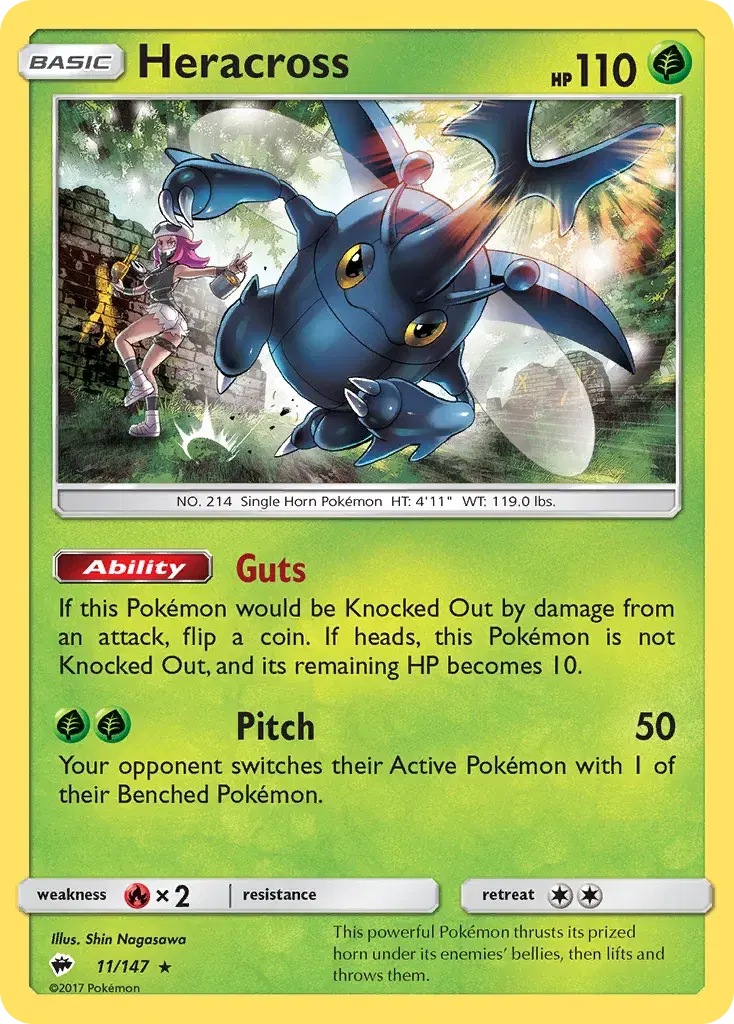Heracross Burning Shadows 11