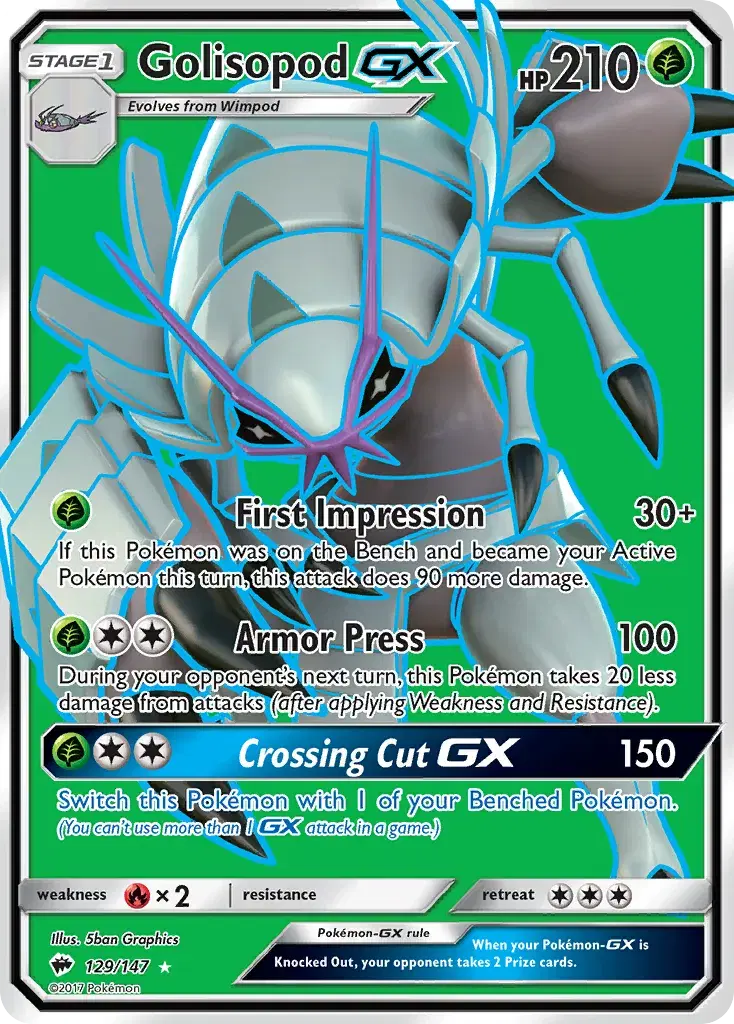 Golisopod-GX Burning Shadows 129