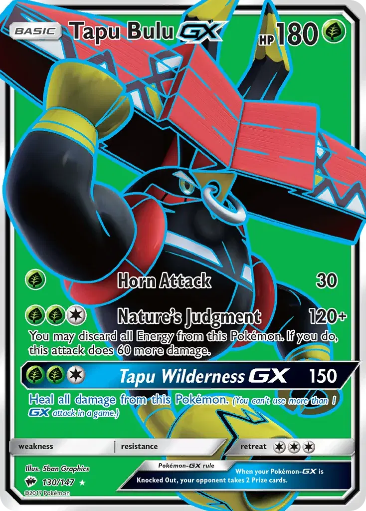 Tapu Bulu-GX Burning Shadows 130
