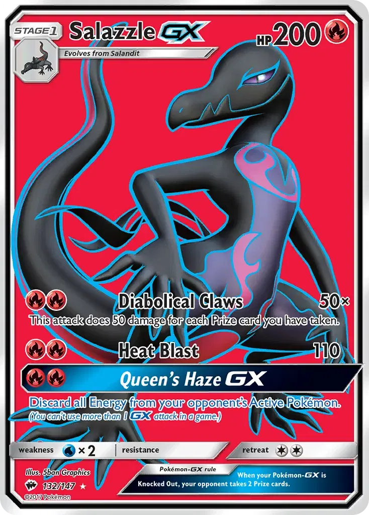 Salazzle-GX Burning Shadows 132