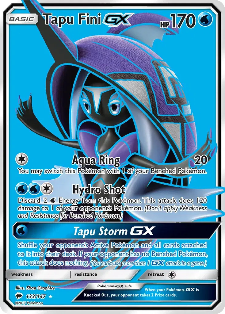 Tapu Fini-GX Burning Shadows 133
