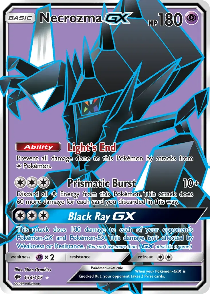 Necrozma-GX Burning Shadows 134